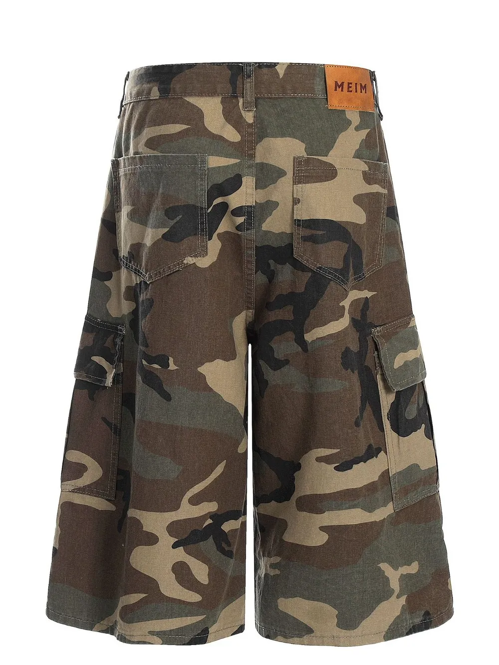 Men's Oversized Camouflage Cargo Shorts, image 3