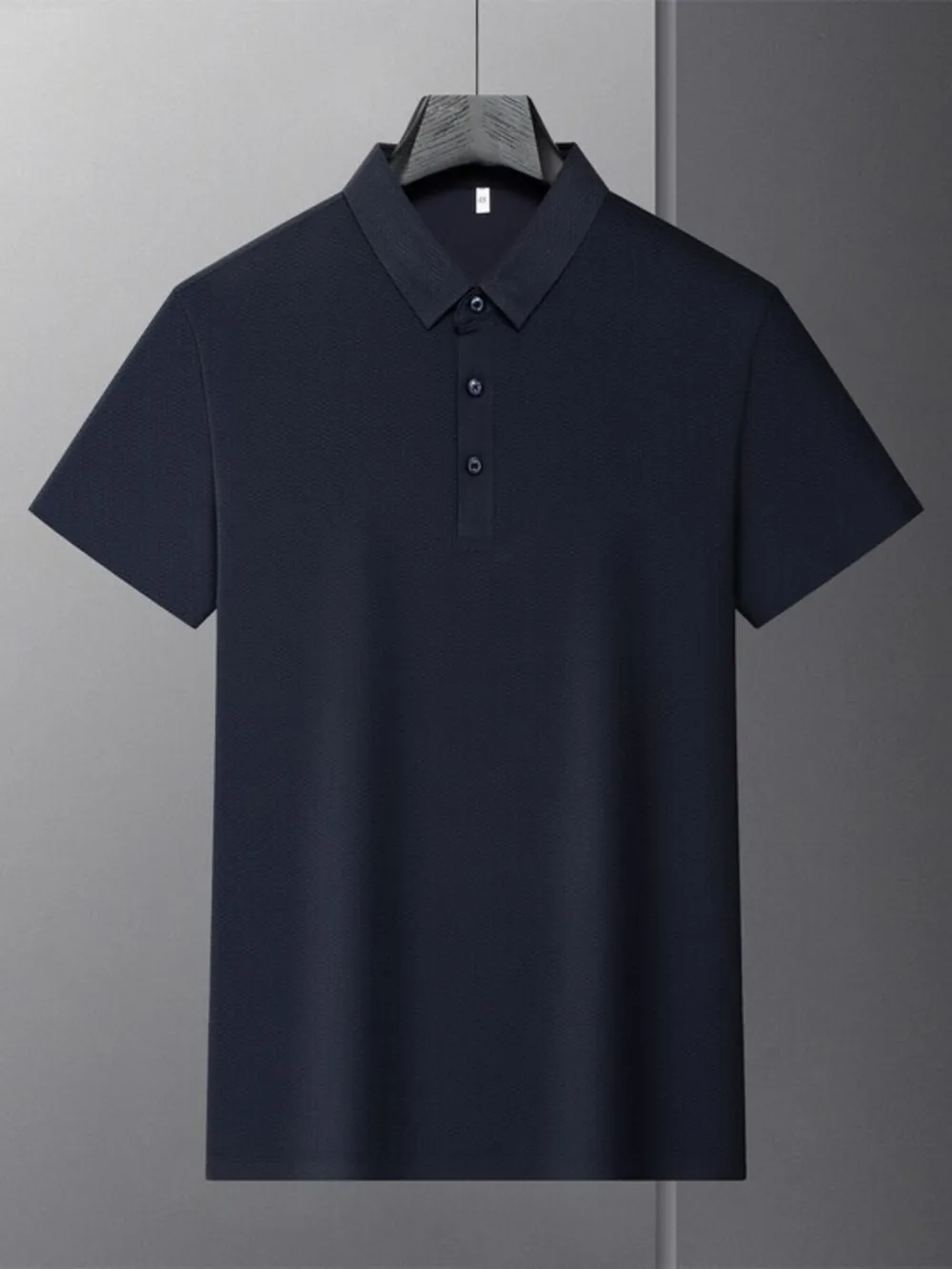 Men's Plus Size Breathable Short Sleeve Polo Shirt, image 9
