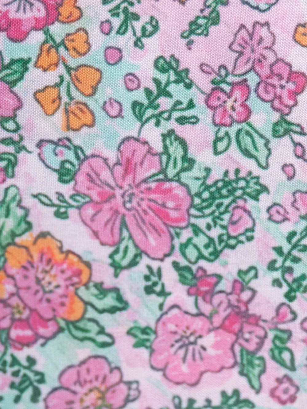 Children's Floral Print Bunny Ruffle Sleeve Dress, image 4