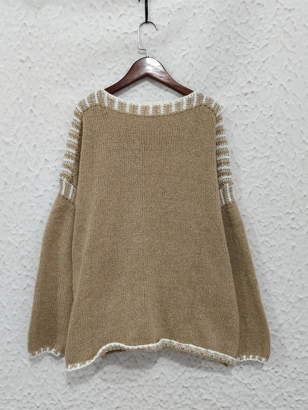 Contrast Trim Oversized Sweater, image 18
