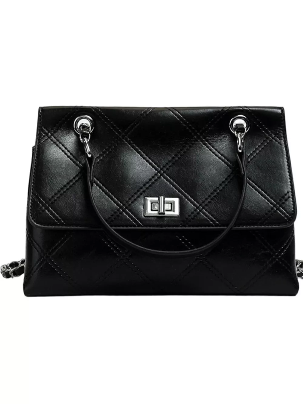 Quilted Chain Shoulder Bag, image 7