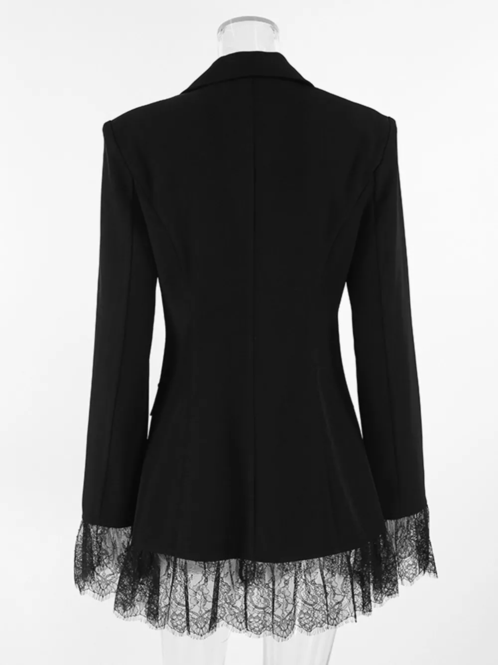 Lace Hem Button Down Blazer, image 11