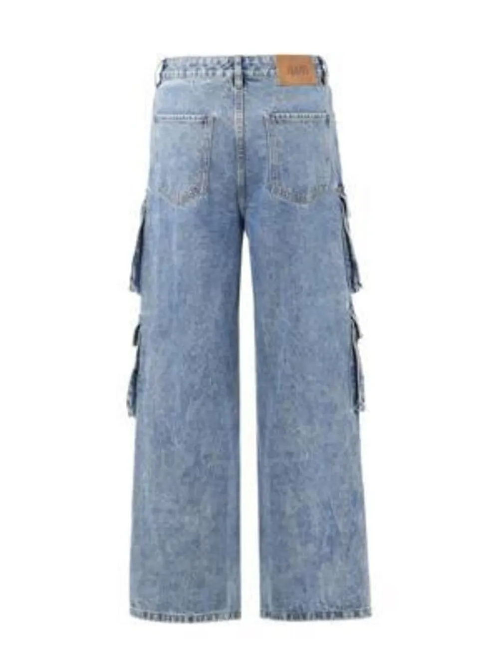 Men's Cargo Wide Leg Jeans, image 2