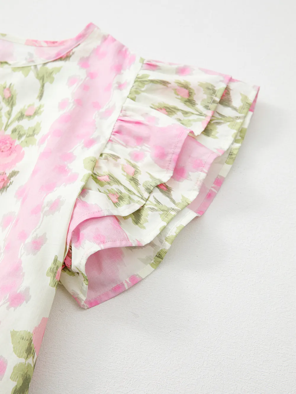 Floral Print Ruffled Sleeve Blouse, image 10