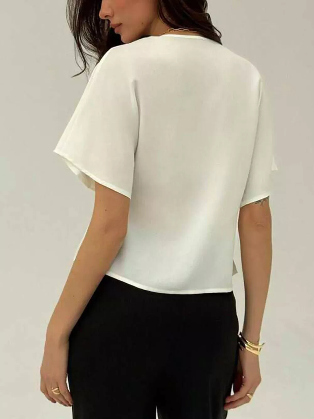 V-Neck Button-Down Shirt, image 5