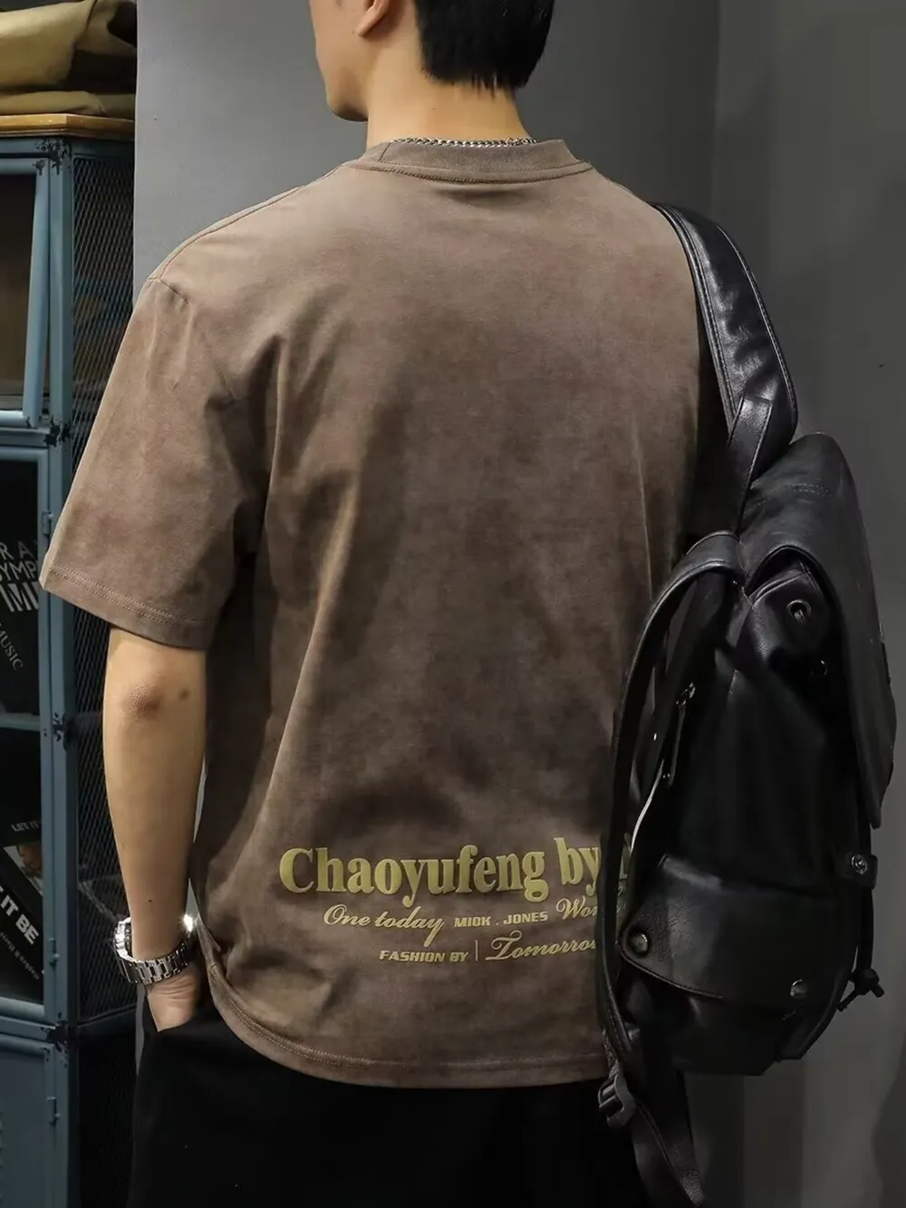 Men's Full Size Freedom Vintage Round Neck T-Shirt Plus Size, image 6