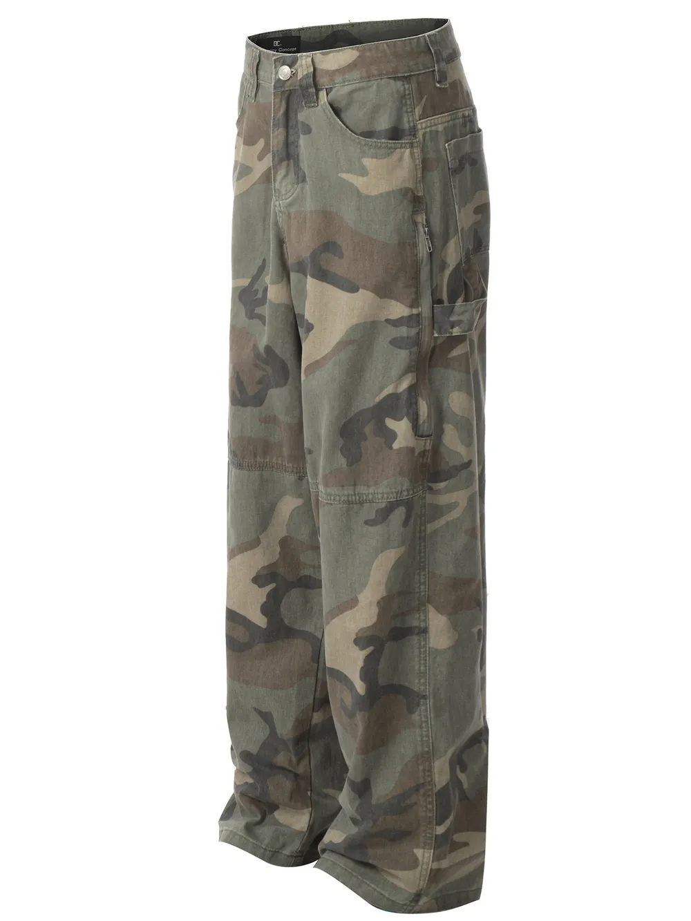 Men's Camouflage Cargo Pants with Side Pockets, image 2