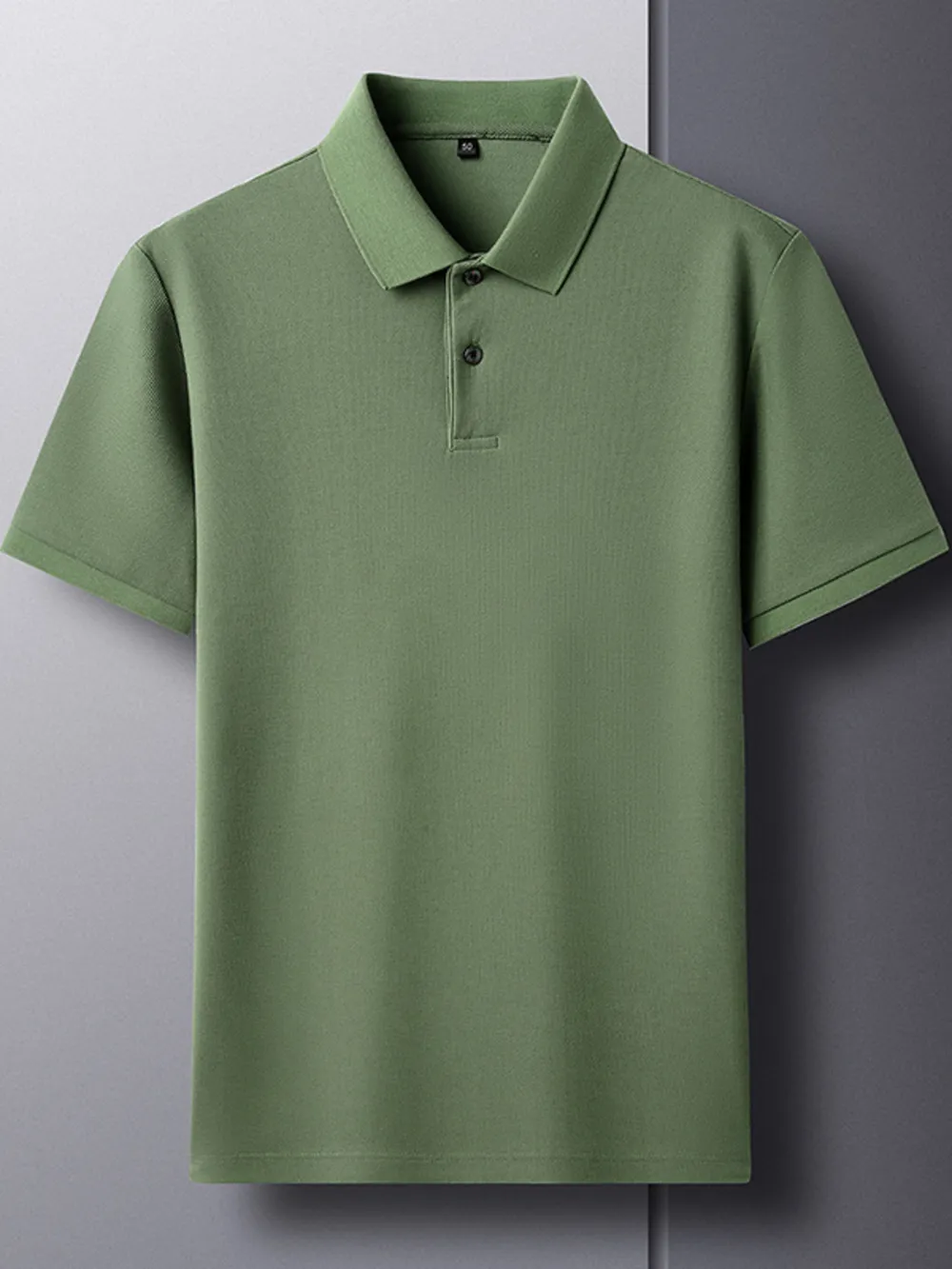 Men's Plus Size Button Detail Short Sleeve Polo, image 7