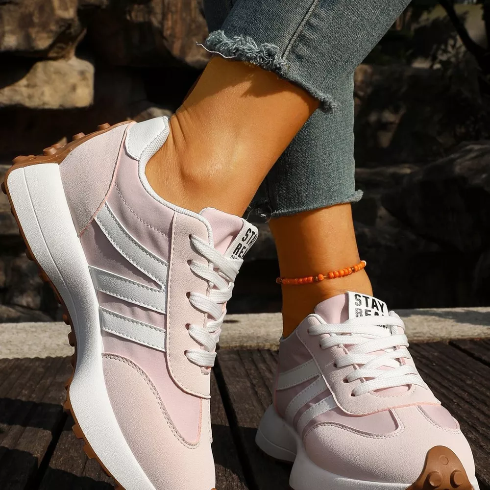 Round Toe Lace Up Sneakers, image 9