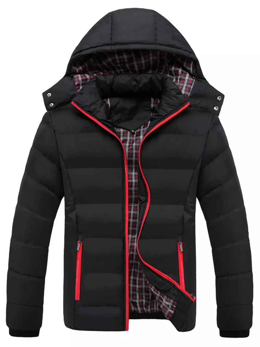 Men's Plus Size Warm Padded Hooded Puffer Jacket