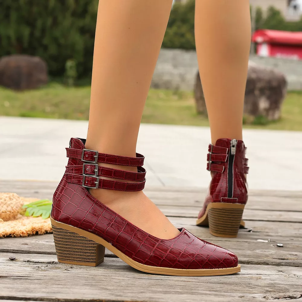 Point Toe Block Heels Pumps, image 16