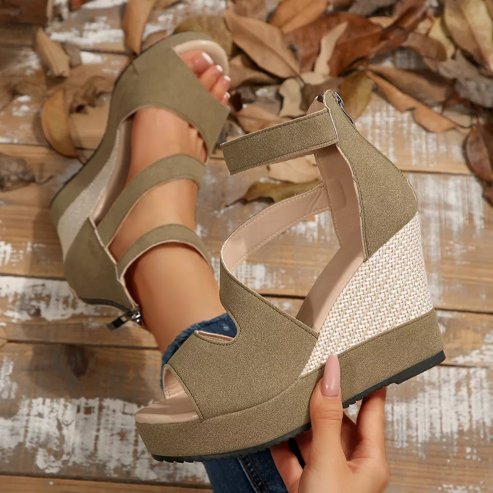 Open Toe Wedge Sandals, image 9