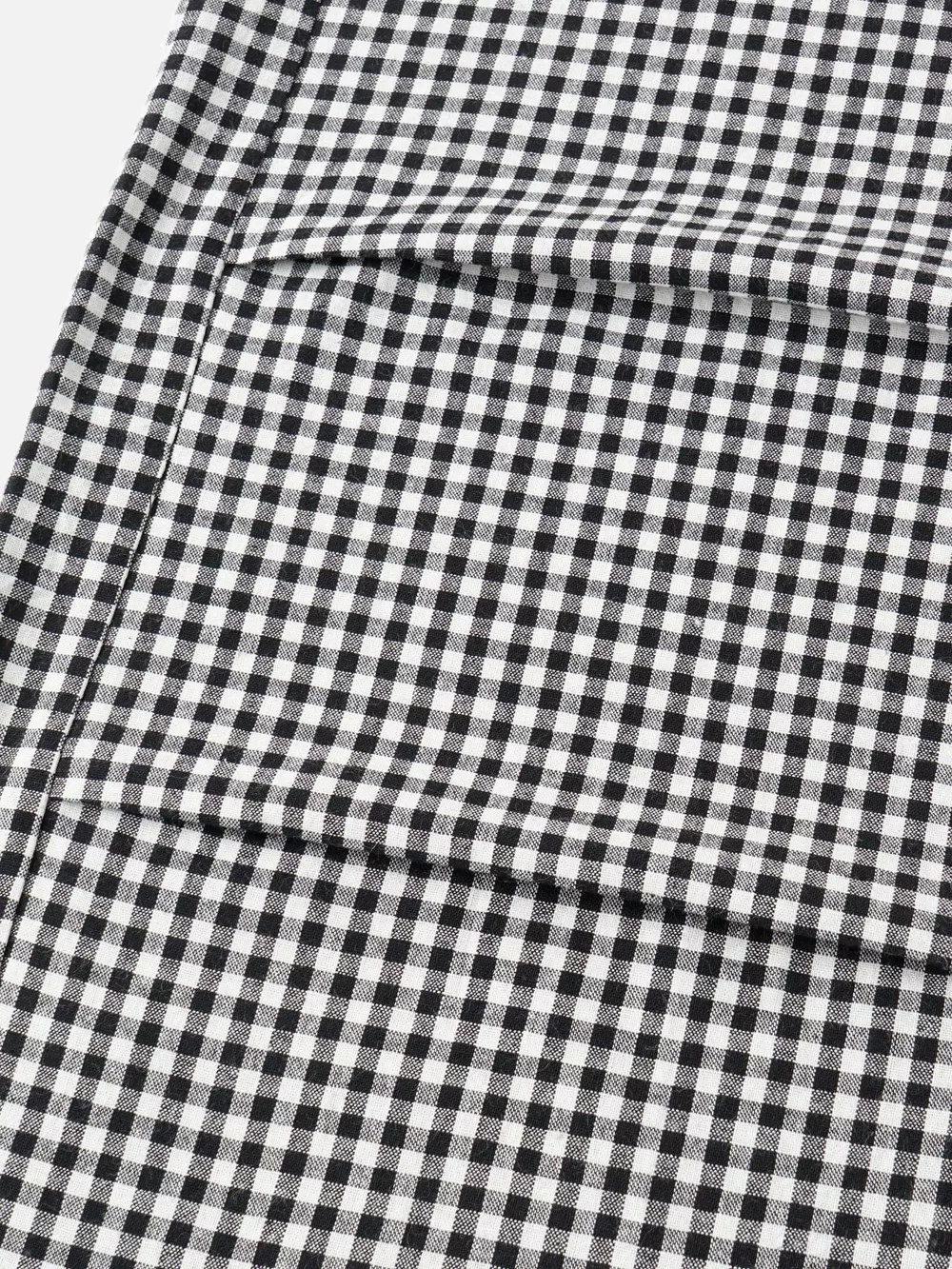 High-Waisted Gingham Wide-Leg Drawstring Pants, image 16