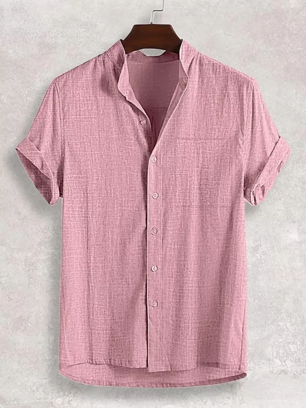 Men's Full Size Casual Button Up Short Sleeve Shirt Plus Size, image 7
