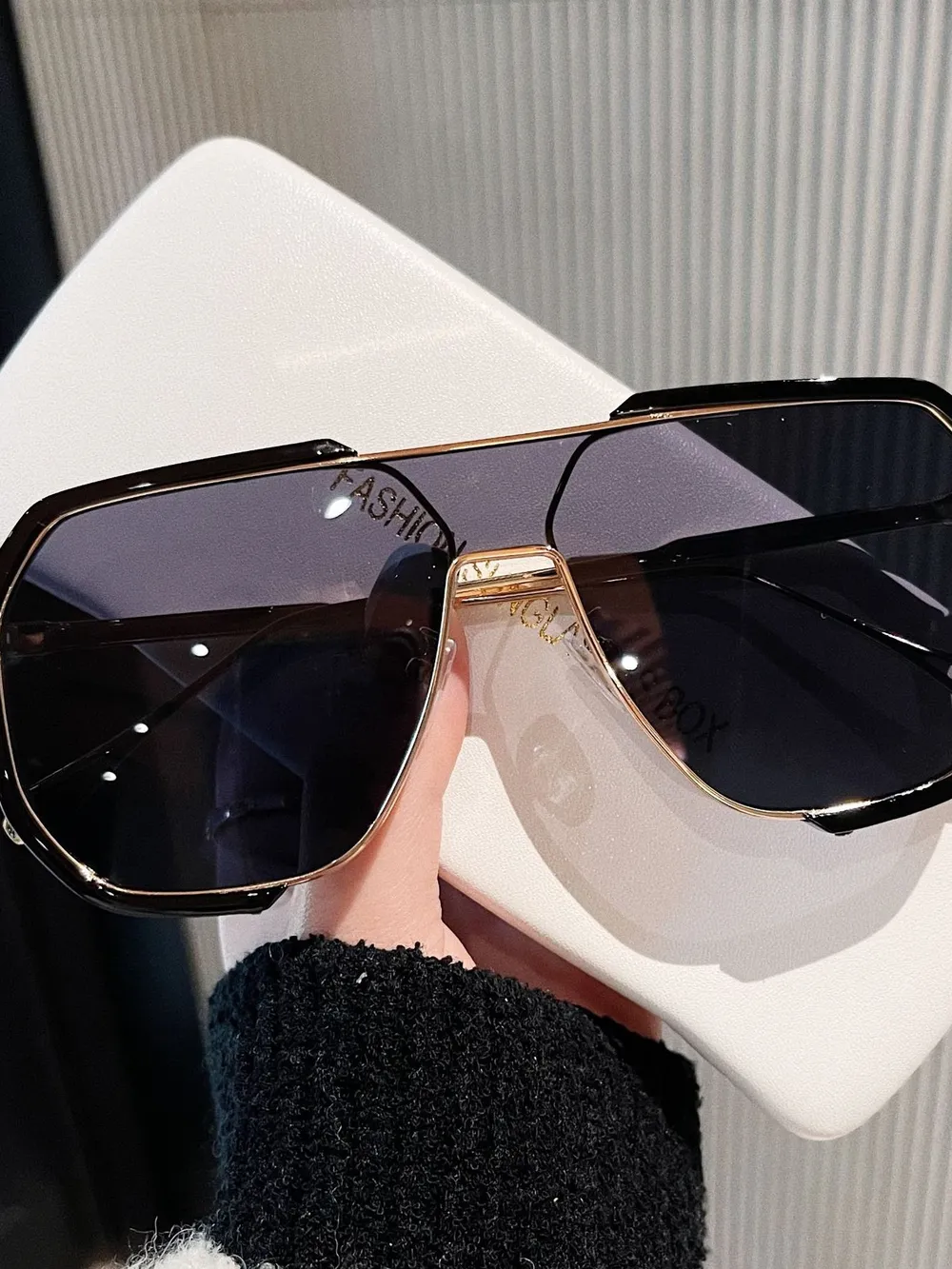 UV Protection Oversized Sunglasses