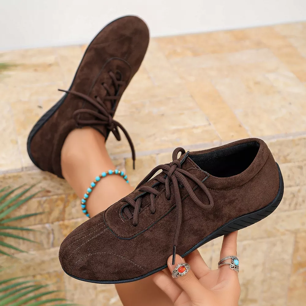 Round Toe Lace Up Sneakers, image 6