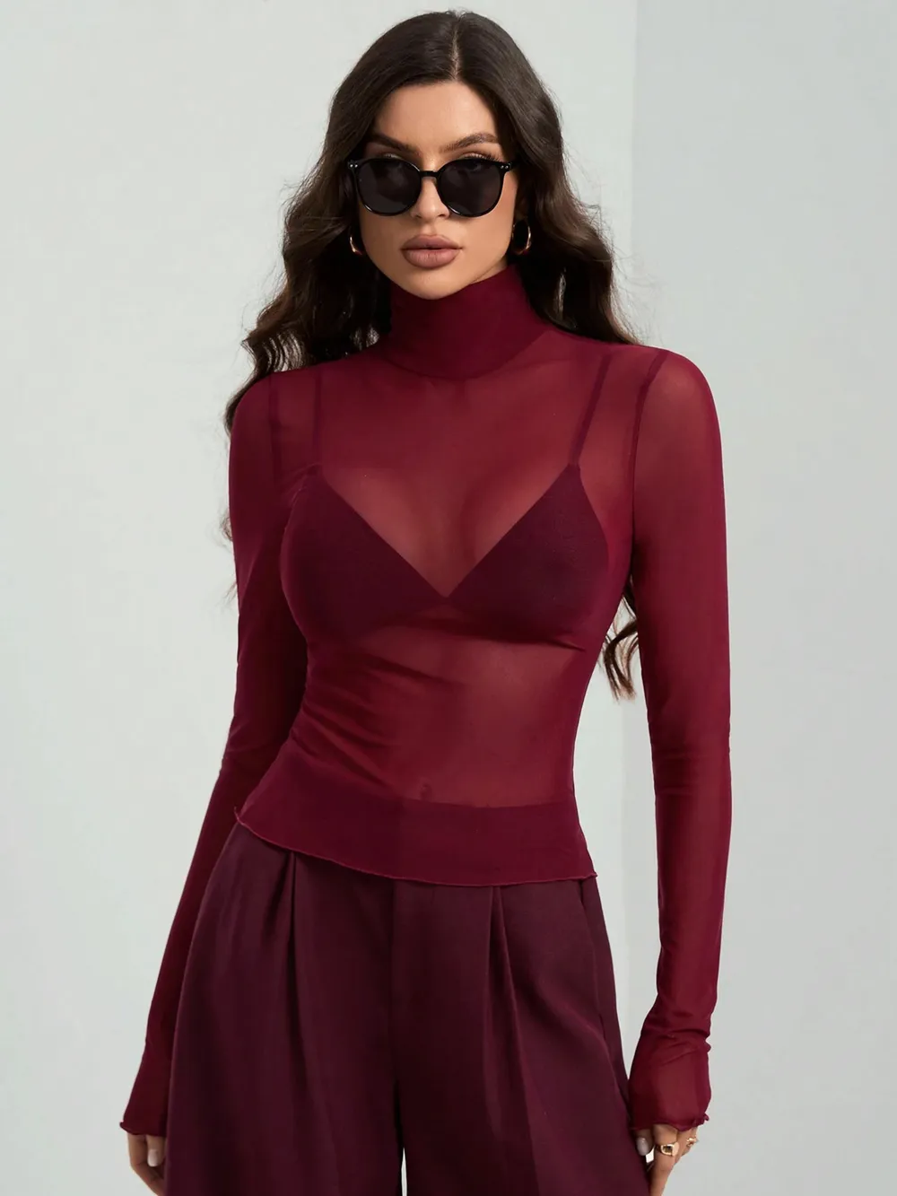 Turtleneck Long Sleeve Top, image 14