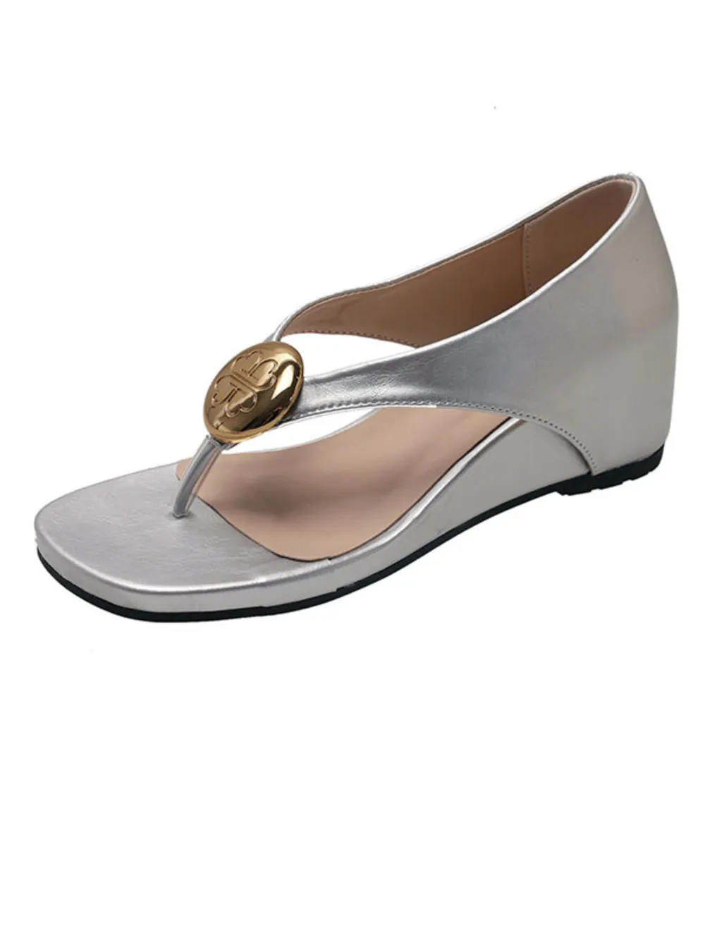 Toe Post Wedge Sandals, image 7