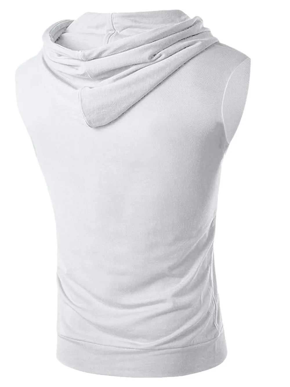 Men's Drawstring Hooded Tank, image 11