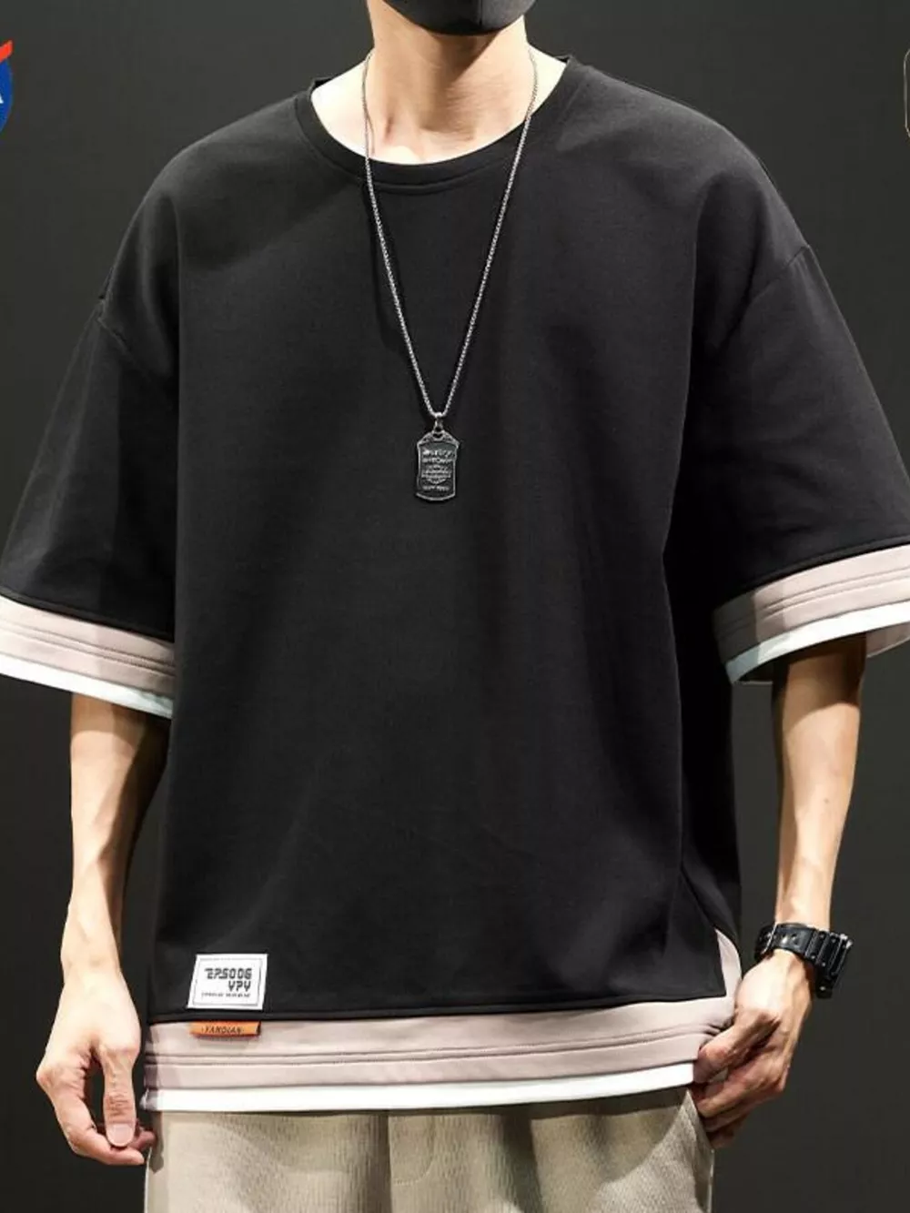 Men's Plus Size Casual Loose Fit Short Sleeve T-Shirt, image 5