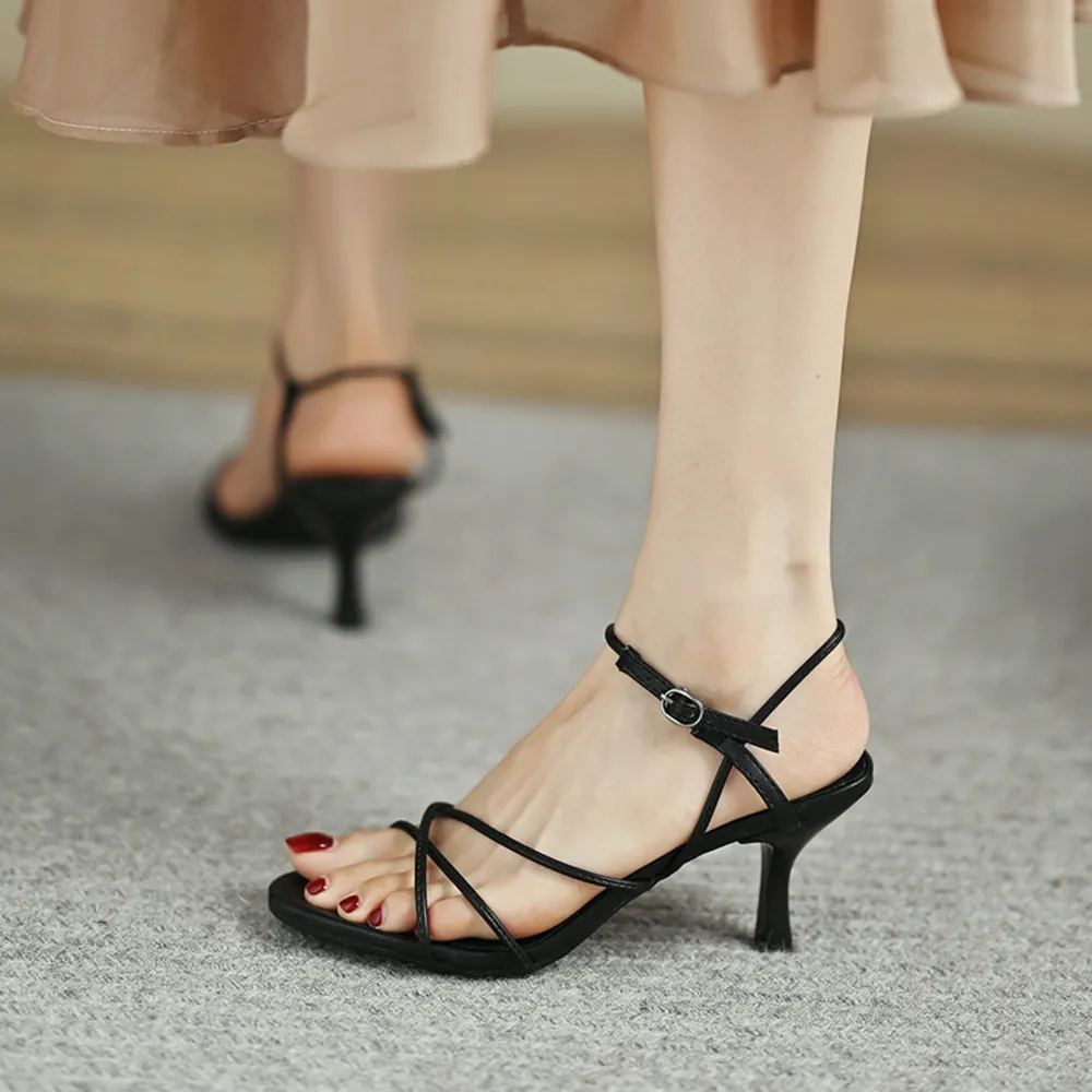 Strappy Ankle Buckle Sandals, image 8