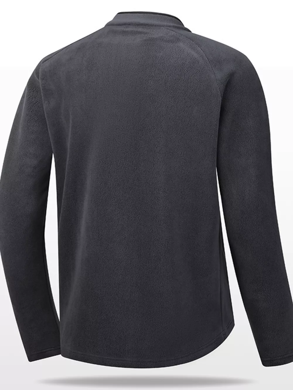 Men's Plus Size Quarter Long Sleeve Top, image 3