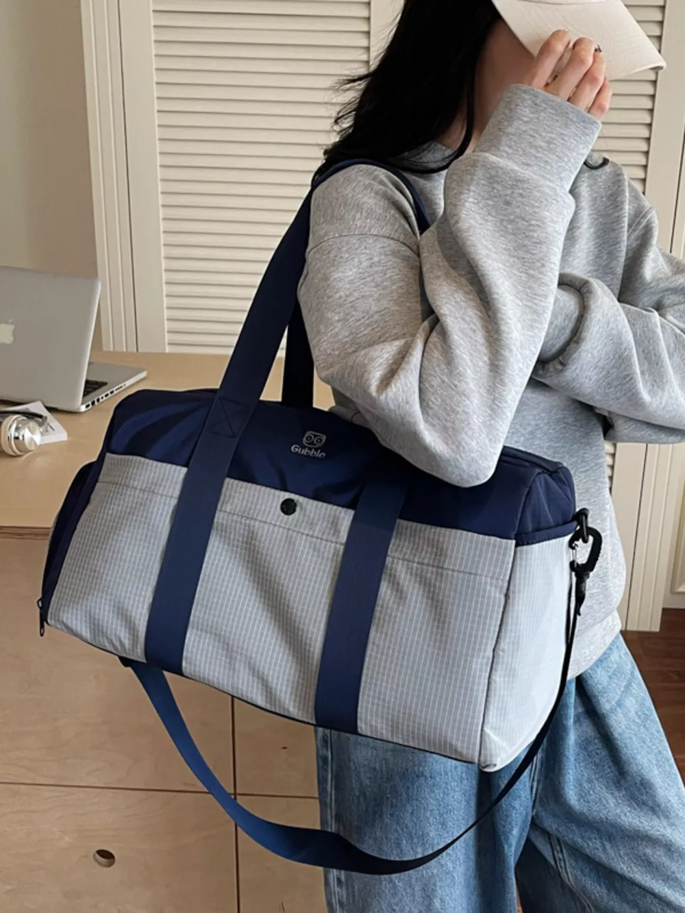 Two-Tone Duffle Bag, image 2
