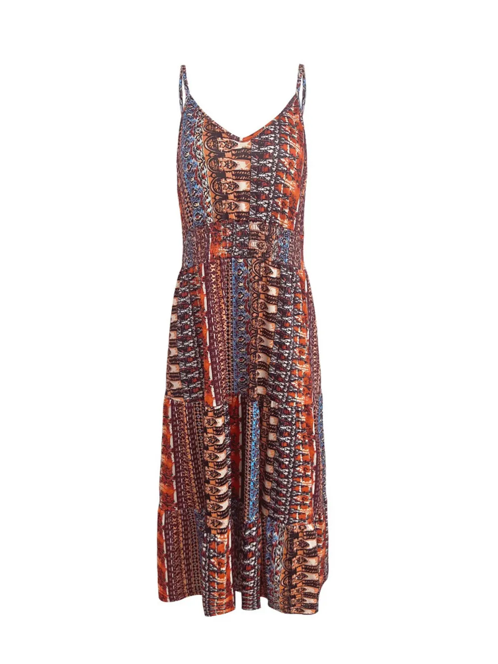 Printed V-Neck Cami Dress, image 5