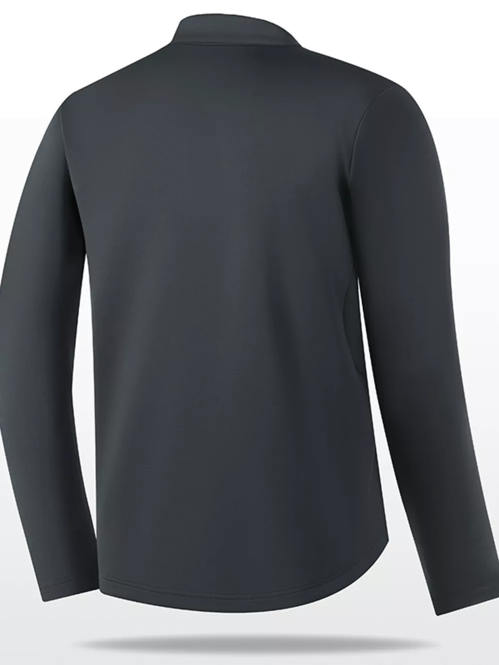 Men's Plus Size Quarter-Zip Long Sleeve Sweatshirt, image 3