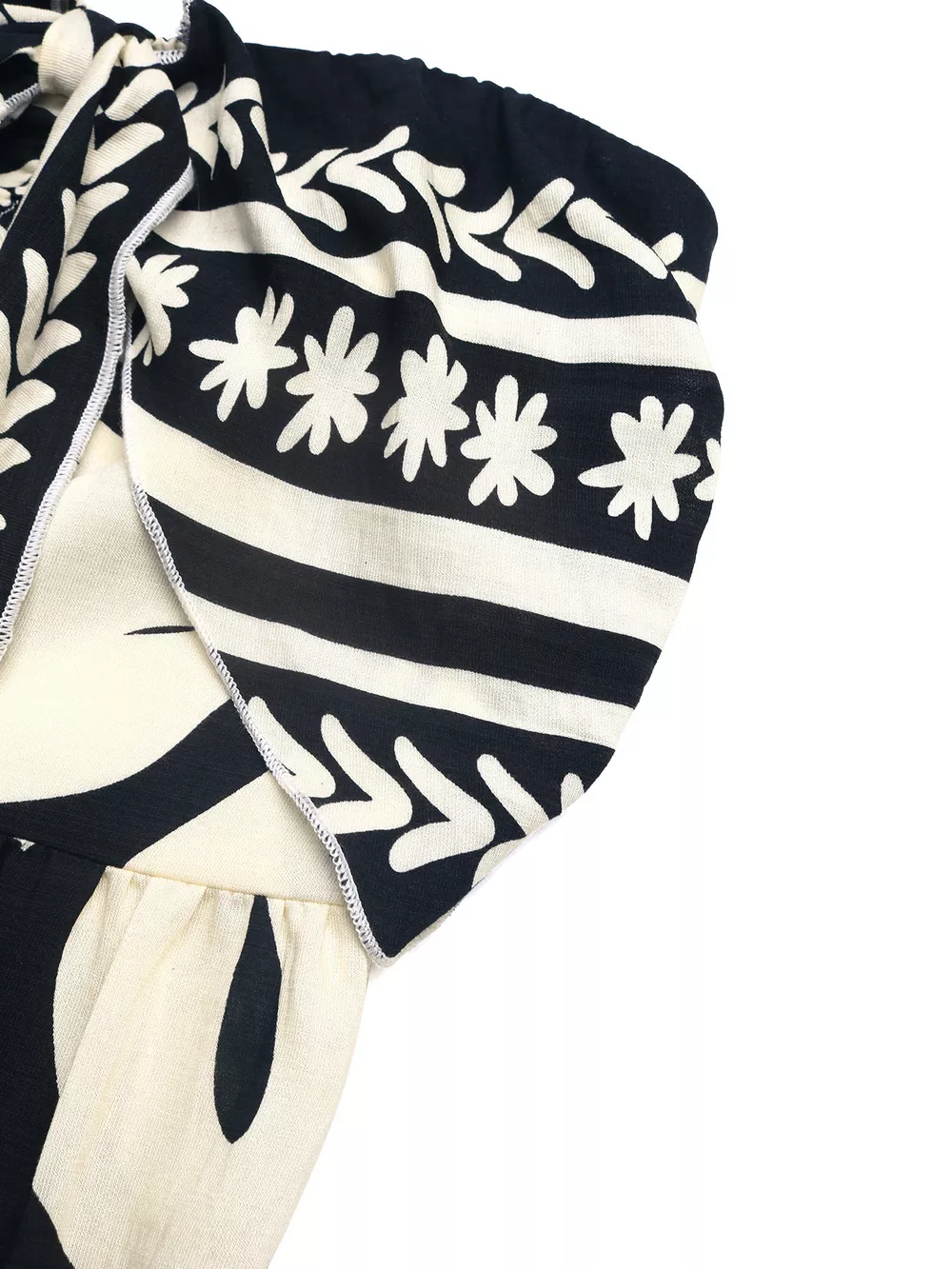 Floral Print Strapless Tie Front Wide Leg Jumpsuit, image 7