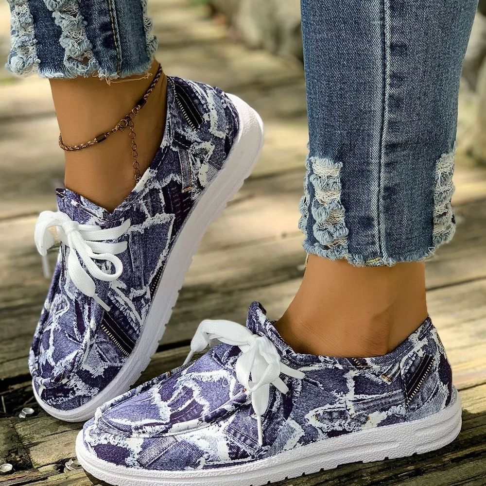Round Toe Lace Up Sneakers, image 6