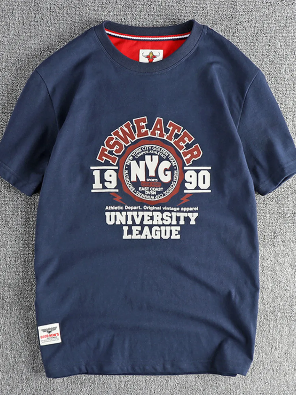 Men's Plus Size Graphic Short Sleeve T-Shirt, image 2