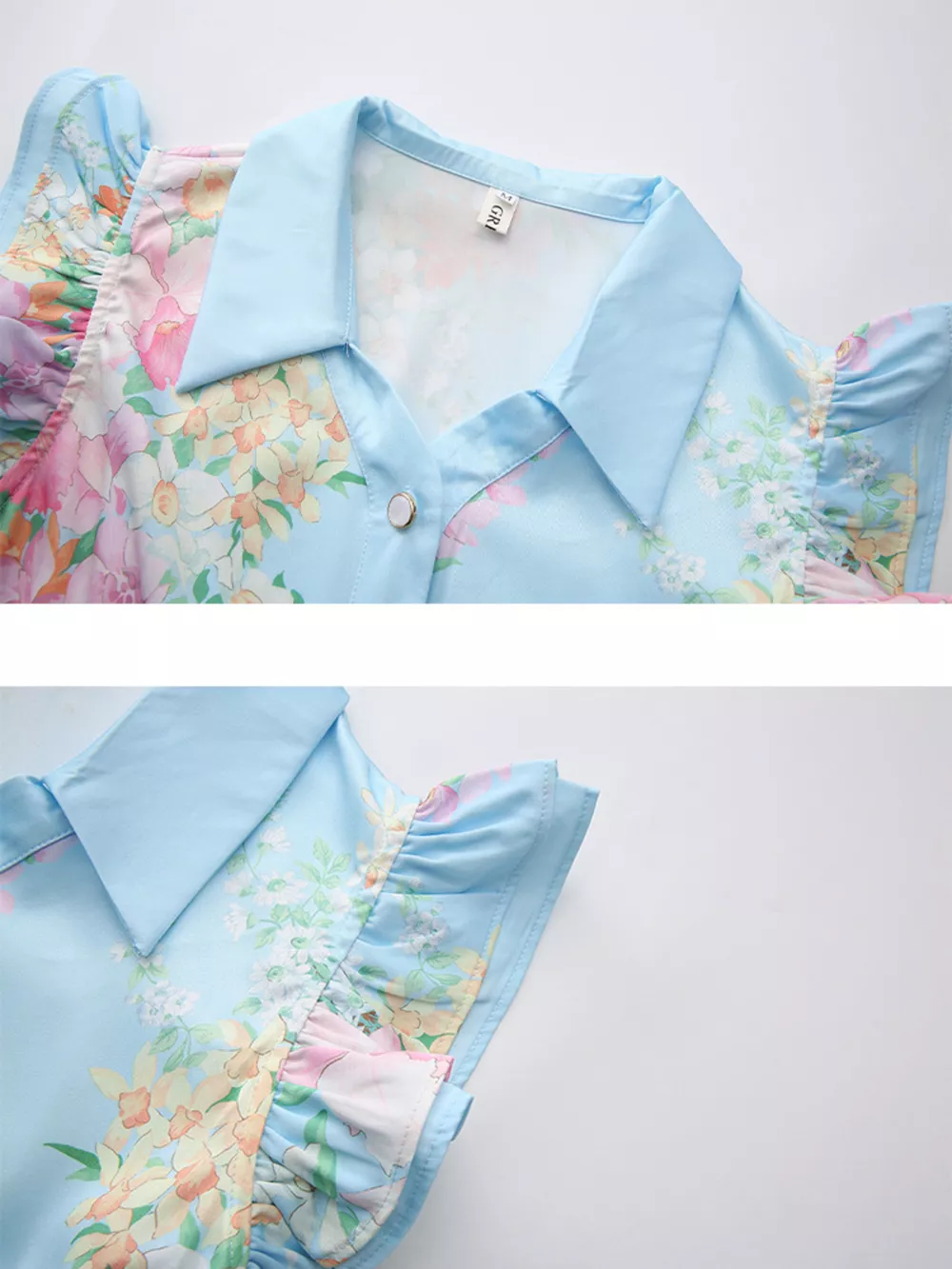 Floral Print Ruffle Sleeve Midi Dress, image 3