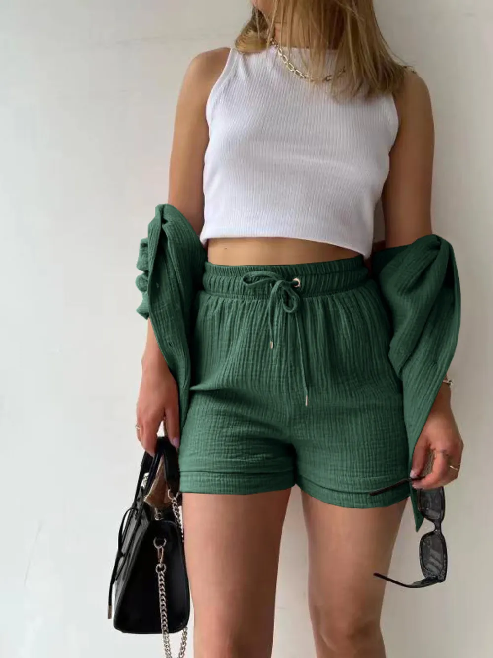 Button Up Shirt and Shorts Set, image 24