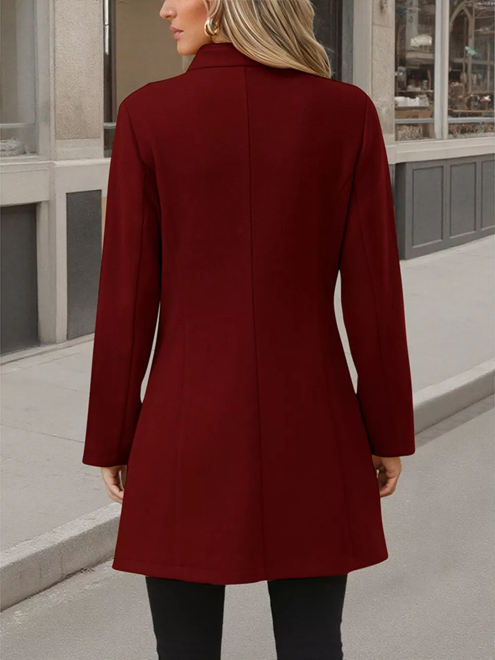 Button Up Long Sleeve Coat, image 21