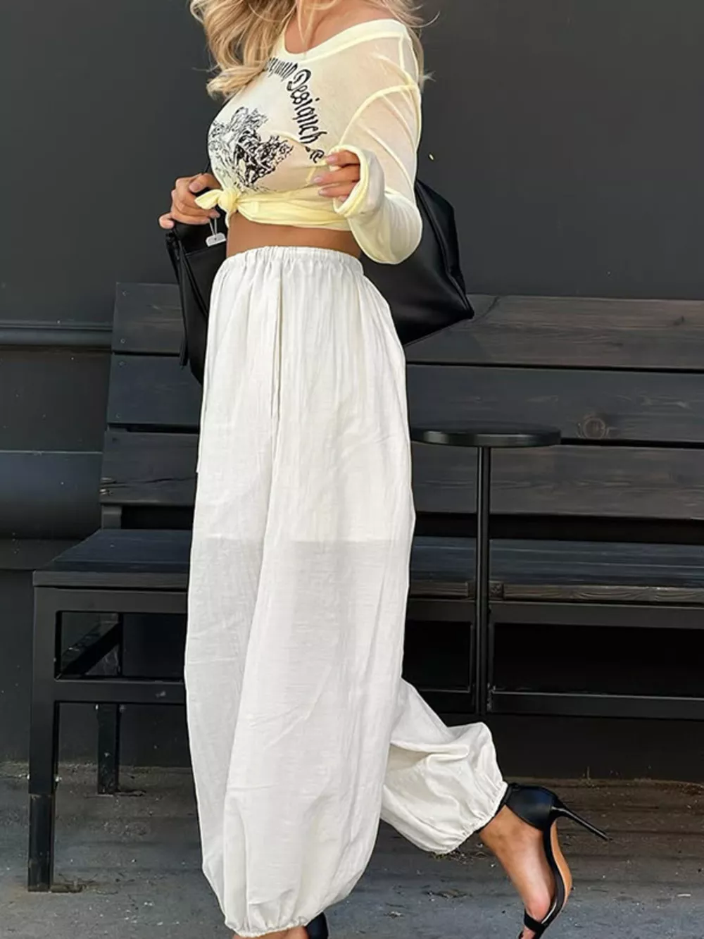 Elastic Waist Pants, image 4