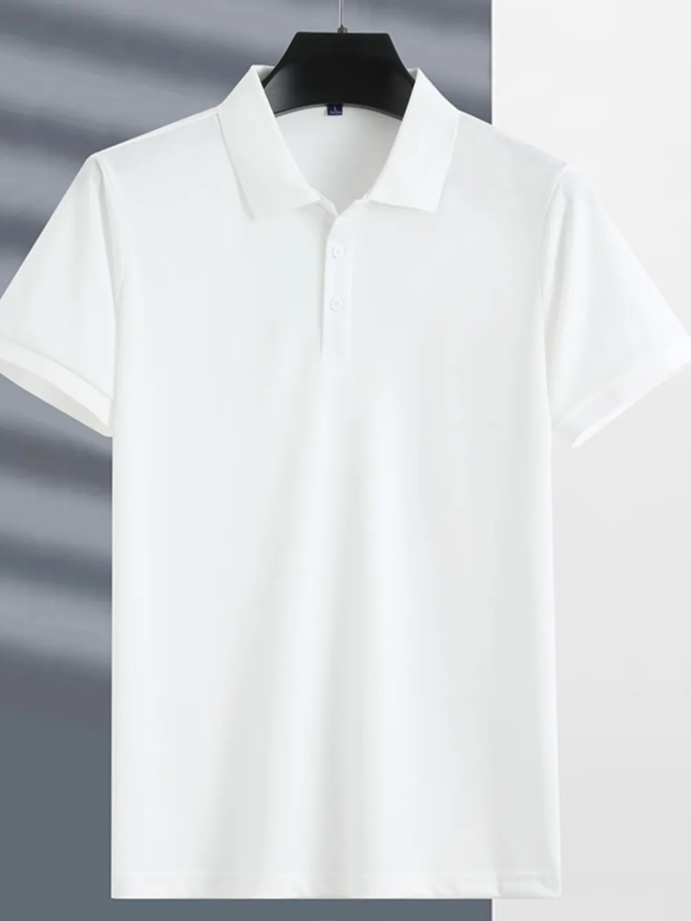 Men's Plus Size Button Detail Short Sleeve Polo, image 9
