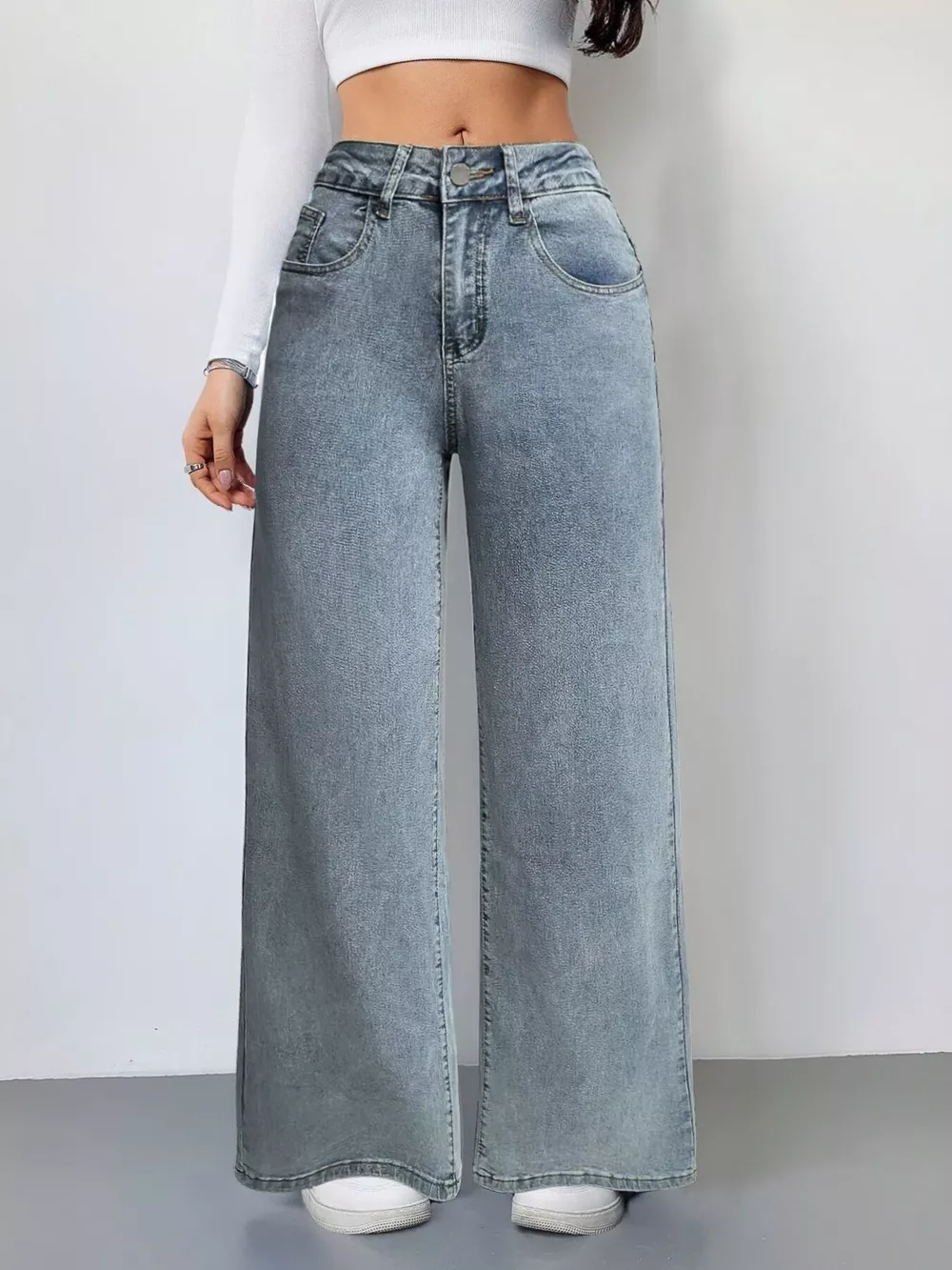 Wide Leg High Waist Jeans