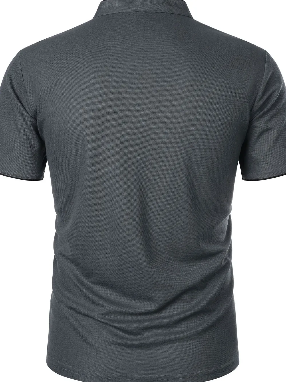Men's Full Size Short Sleeve Contrast Trim Polo Plus Size, image 18