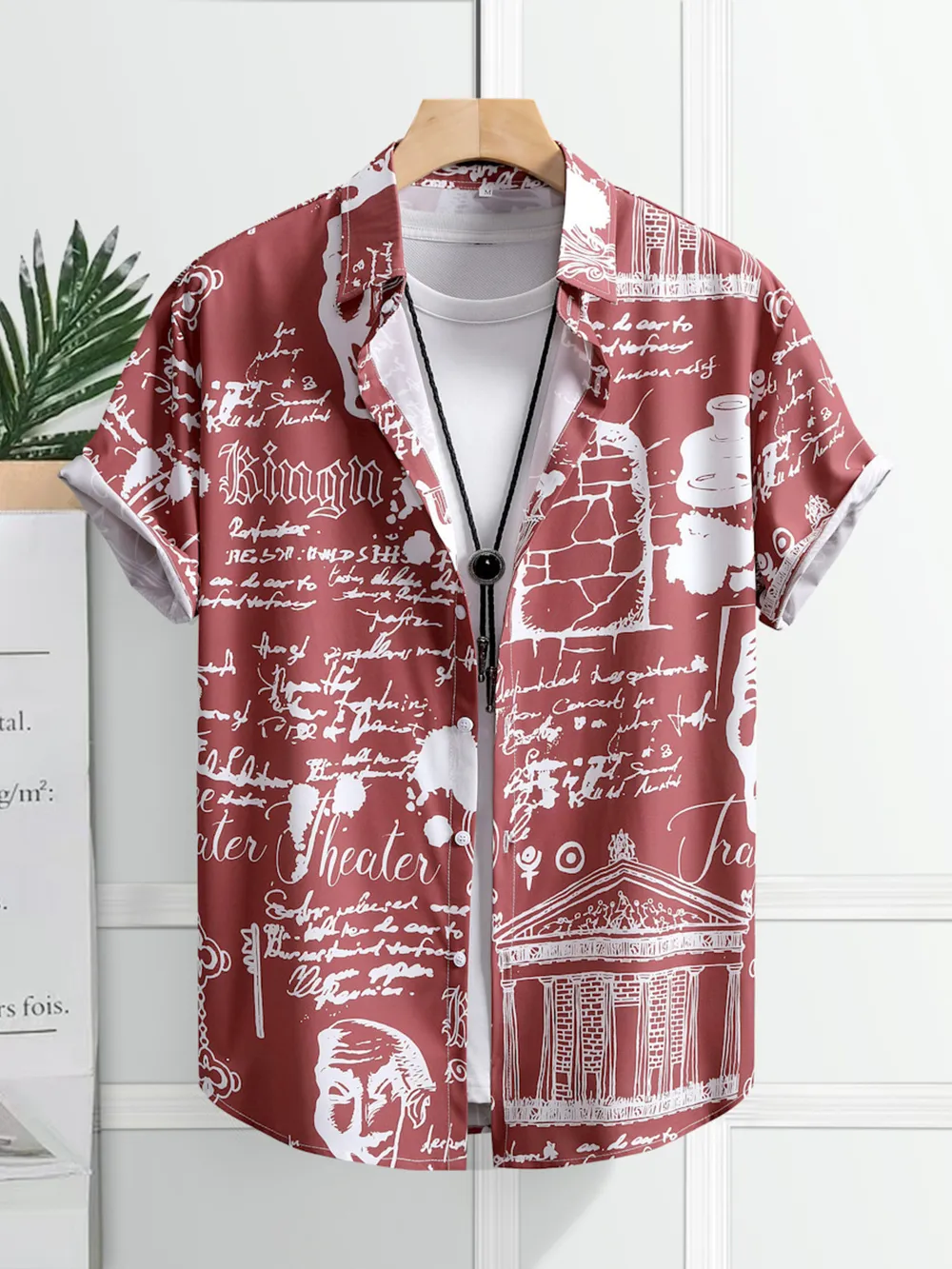 Men's Printed Short Sleeve Shirt, image 3