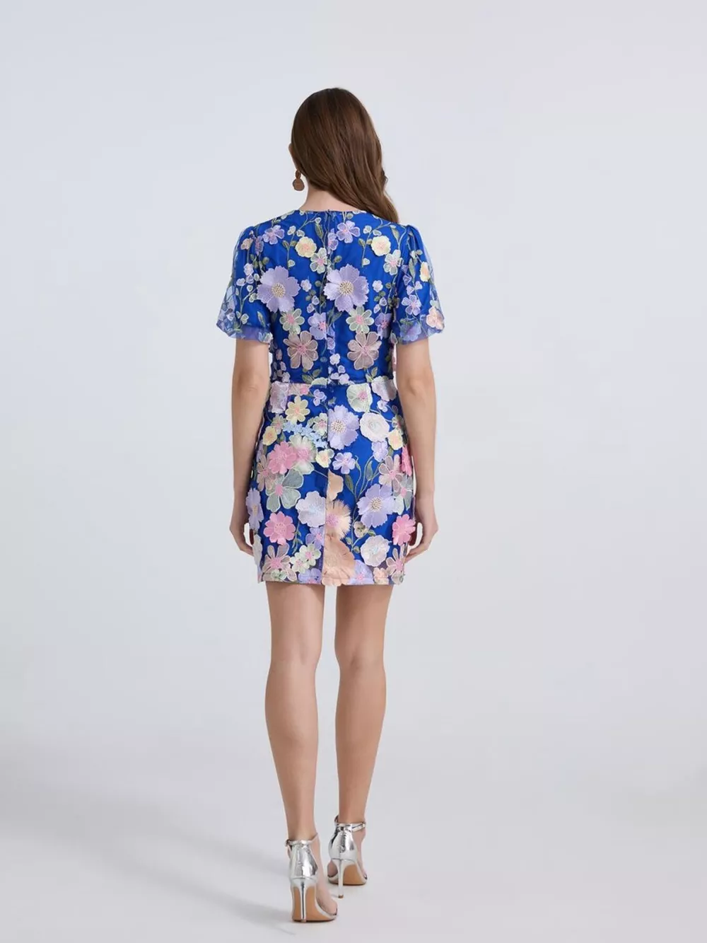 Floral Puff Sleeve Mini Dress, image 28