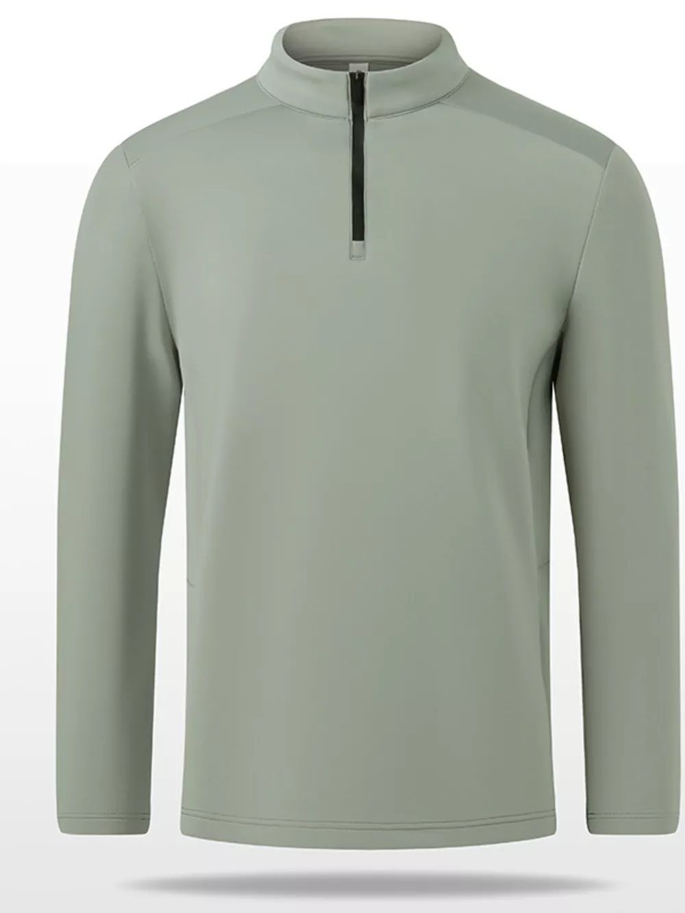 Men's Plus Size Quarter-Zip Long Sleeve Sweatshirt, image 5