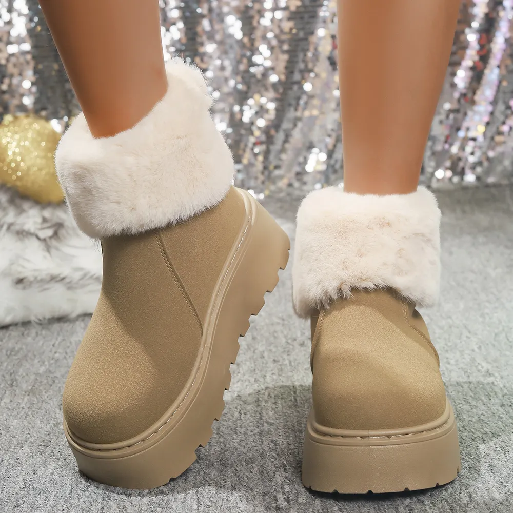 Round Toe Platform Boots, image 6