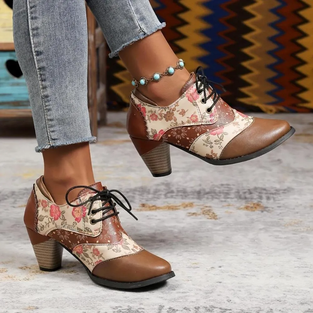 Point Toe Block Heels Ankle Boots, image 8