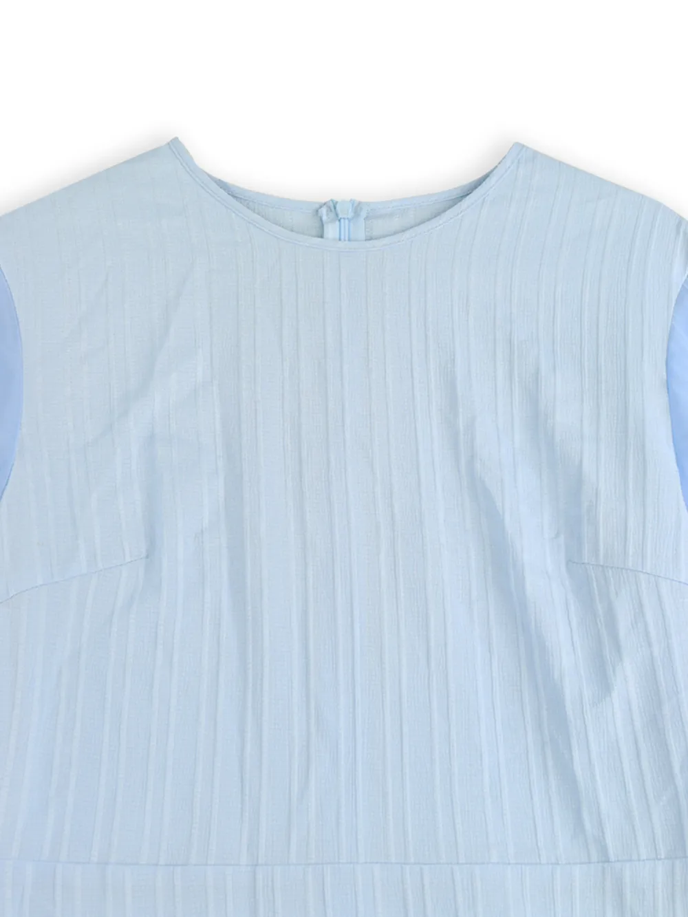 Ruffled Round Neck Flutter Sleeve Dress, image 9