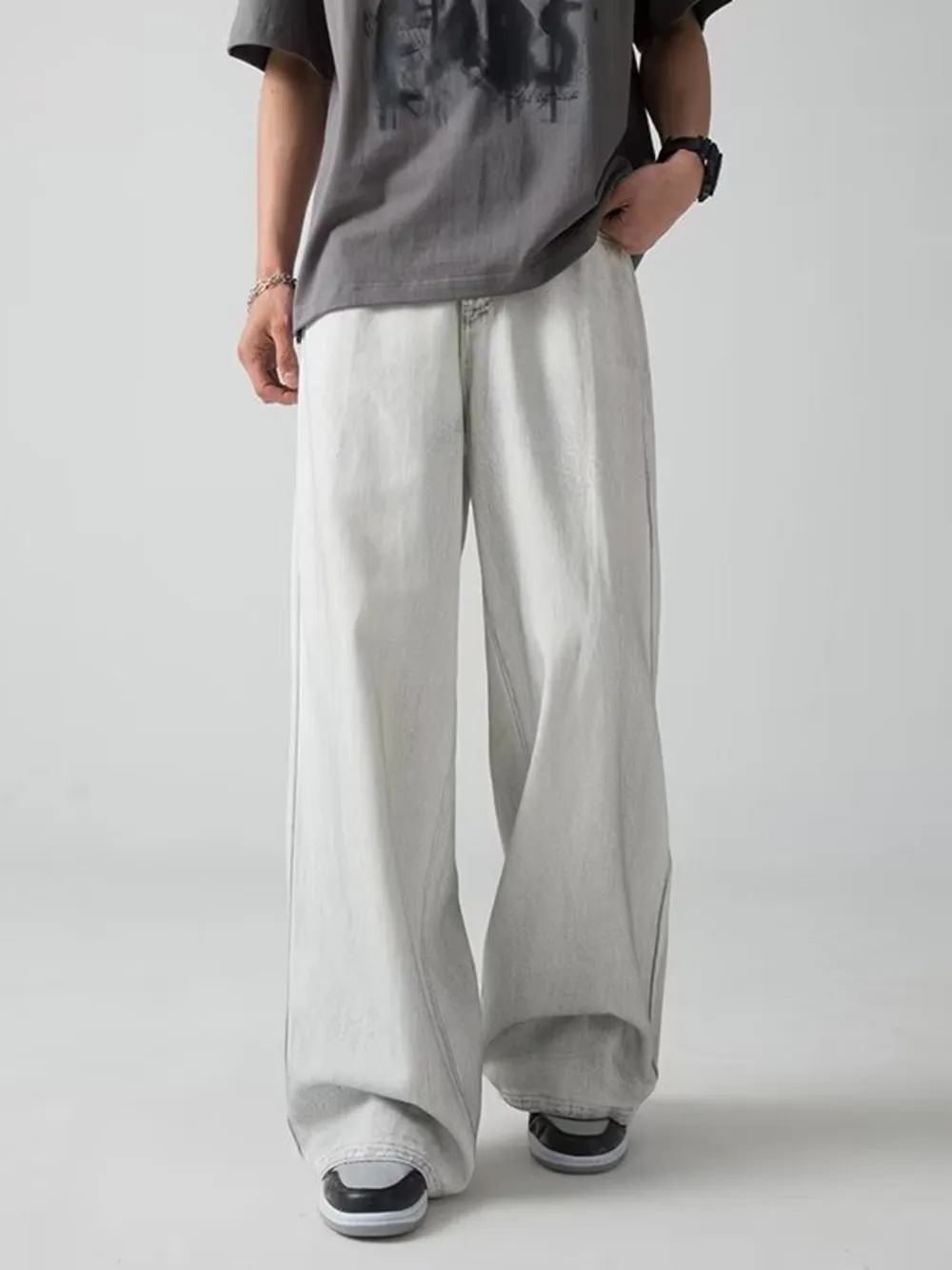 Men's Plus Size Wide Leg Pants, image 2
