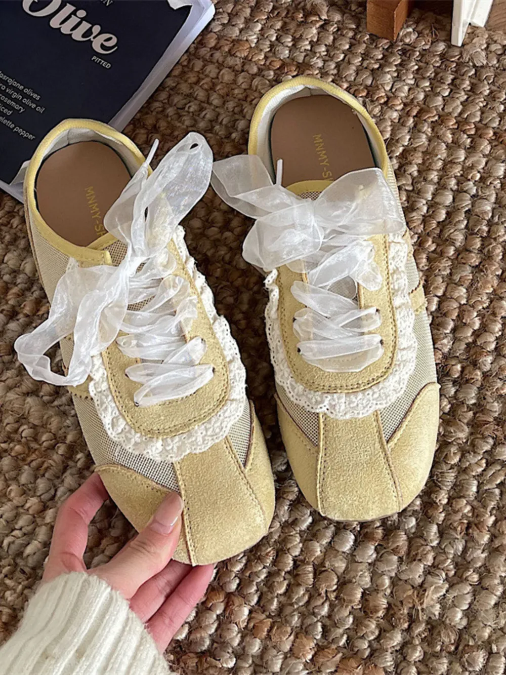 Round Toe Lace Up Sneakers, image 7