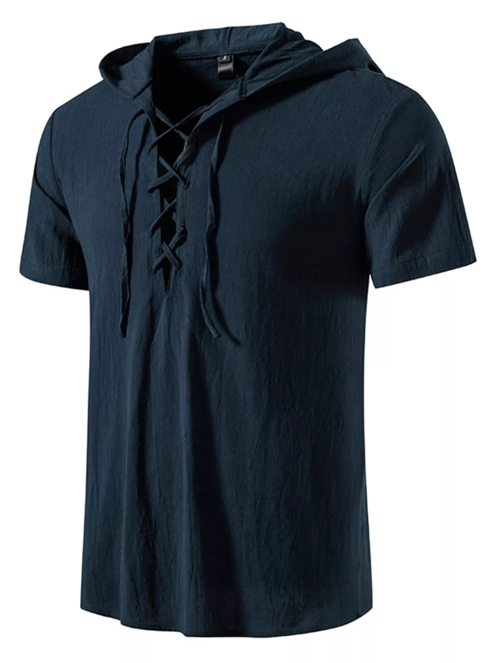 Men's Casual Lace-Up Hooded Top, image 6