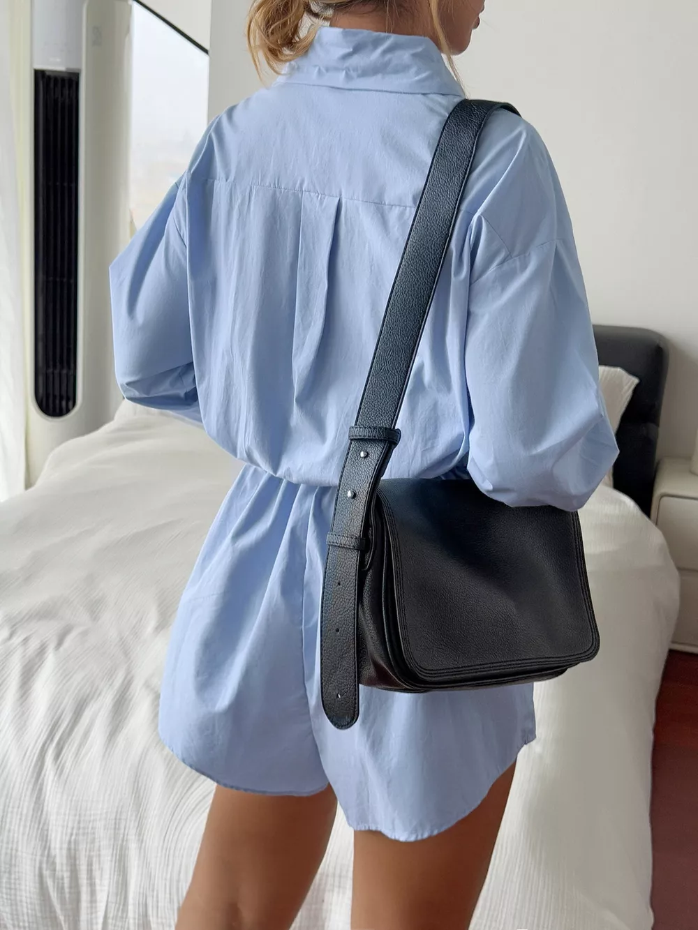 Button Front Long Sleeve Romper, image 3