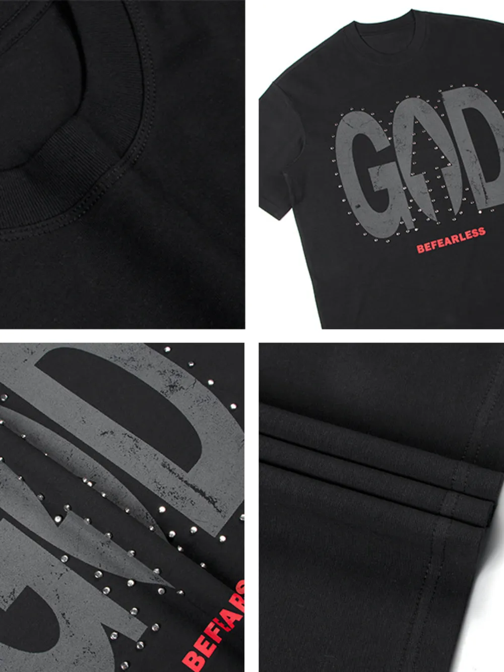 Men's Oversized Letter Graphic T-Shirt, image 5